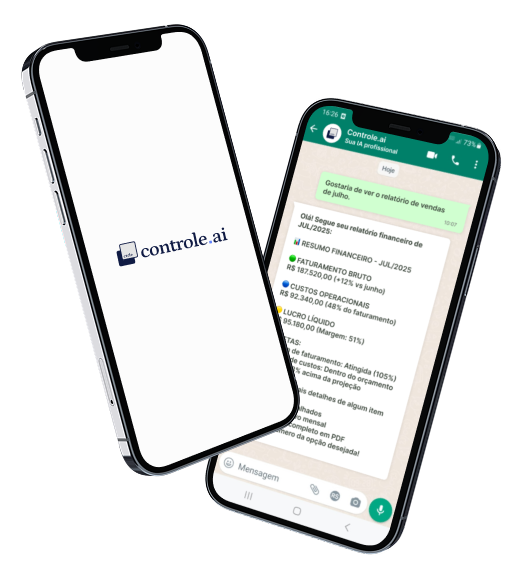 Interface Controle.ai e WhatsApp